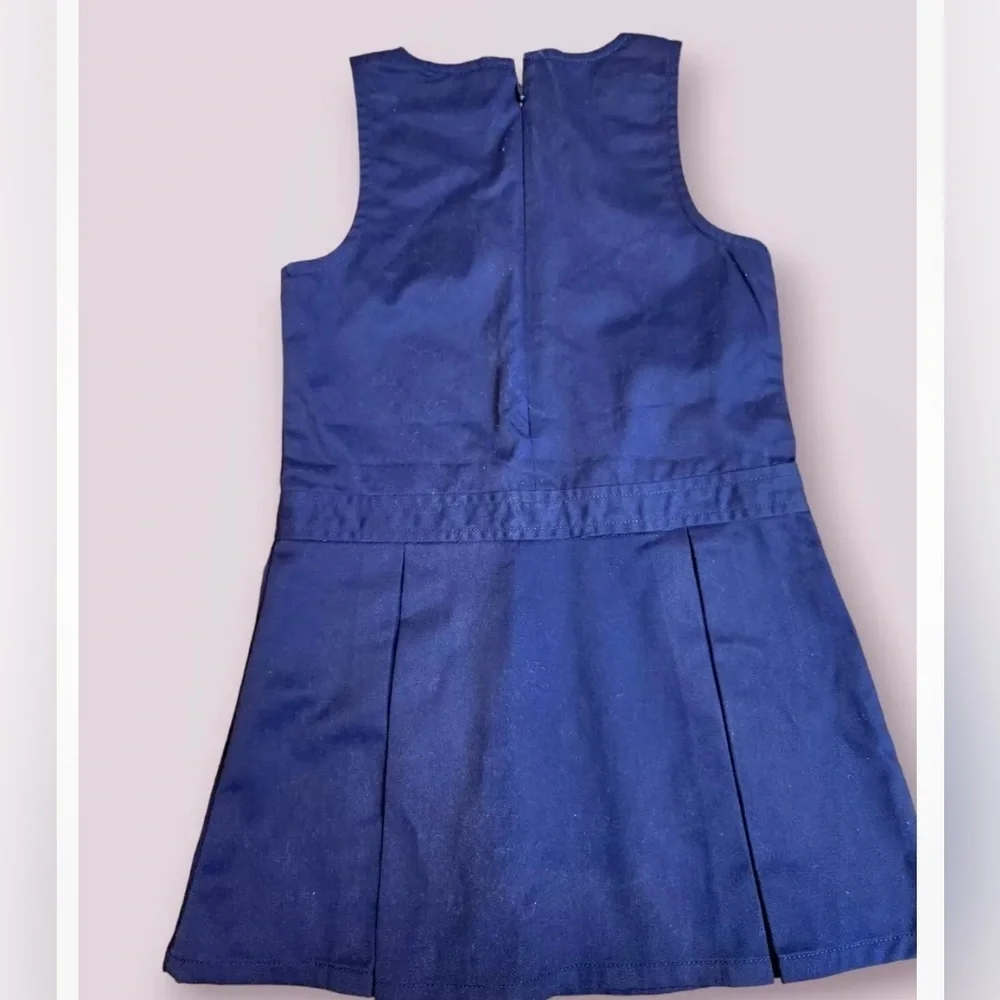 NWT GYMBOREE Girls Navy Blue Jumper Dress School Uniform Age 6 Years Play Proof